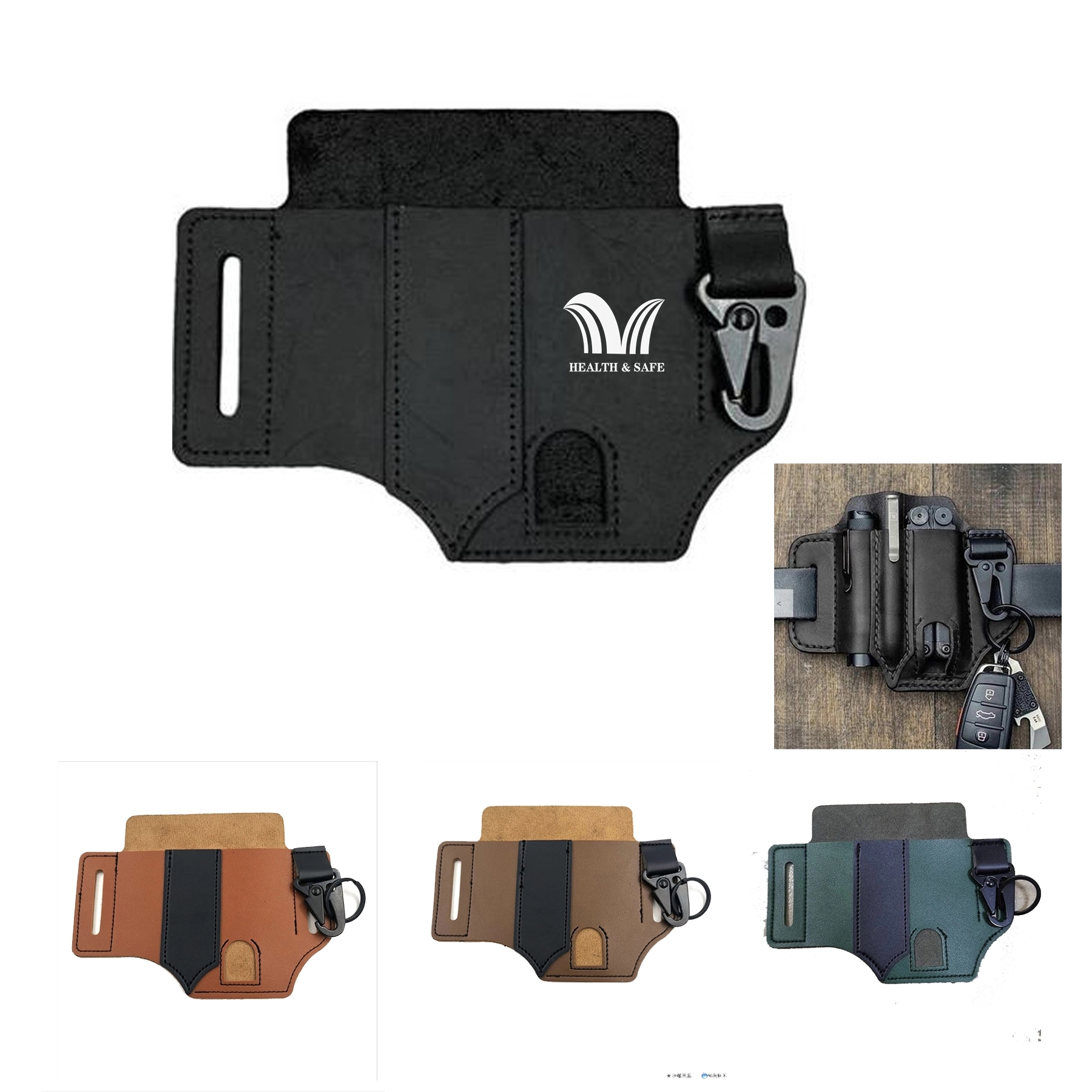 Leather Edc Organizer Sheath Tactical Tool Pouch Holster 2