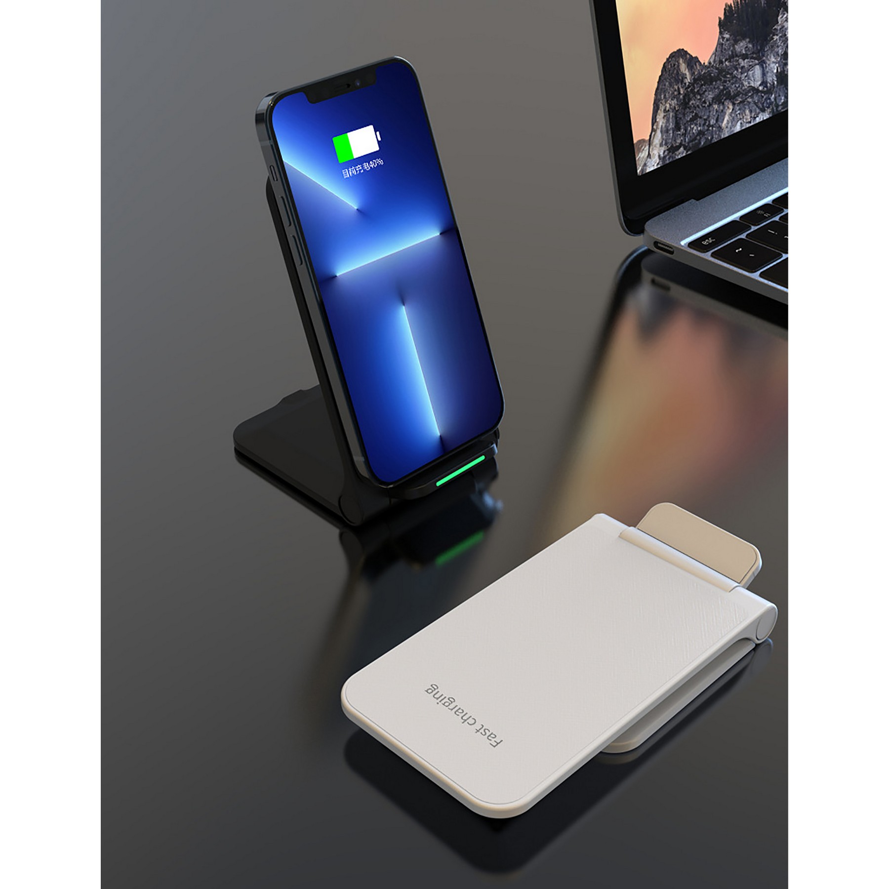15W Folding Stand Wireless Charger 4