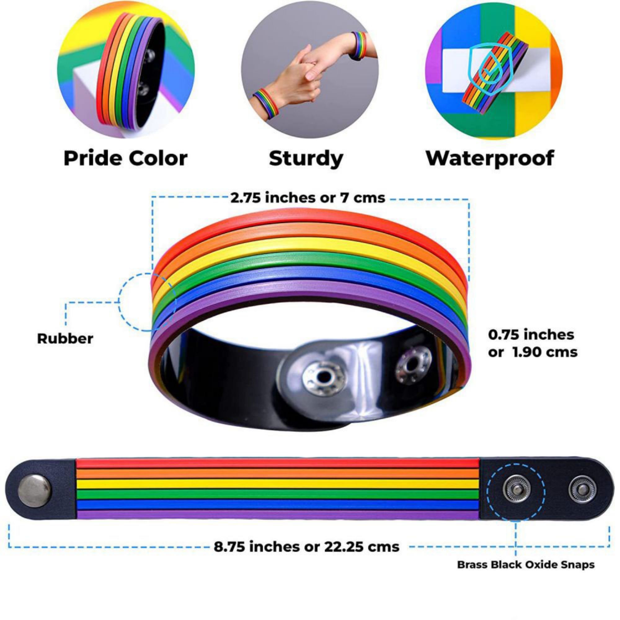 Rainbow Pride Bracelet for LGBTQ+ Gifts 2