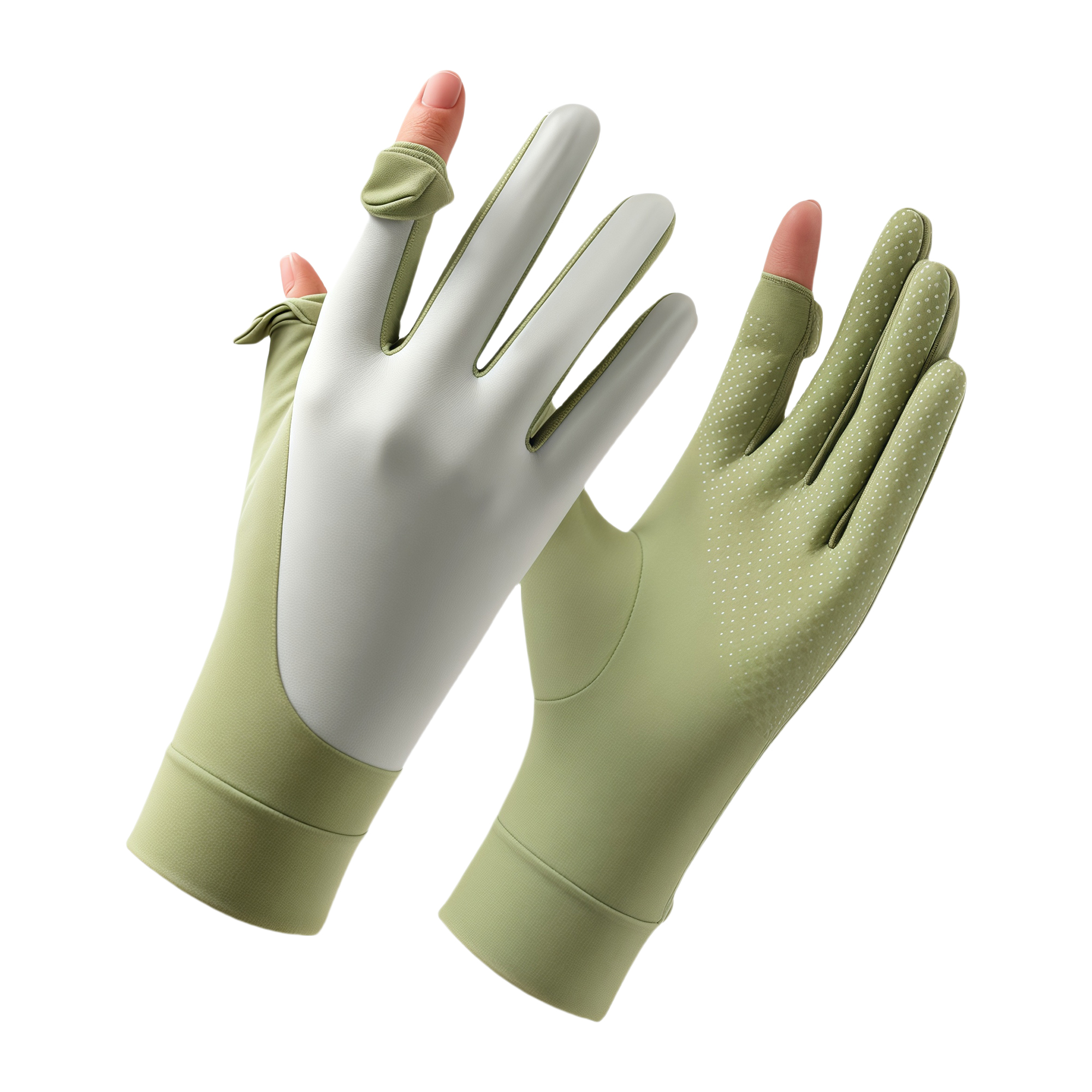 Touchscreen Sun Gloves UV Protection Summer Icy Breathable Short Fashionable Anti-Slip Elastic 4