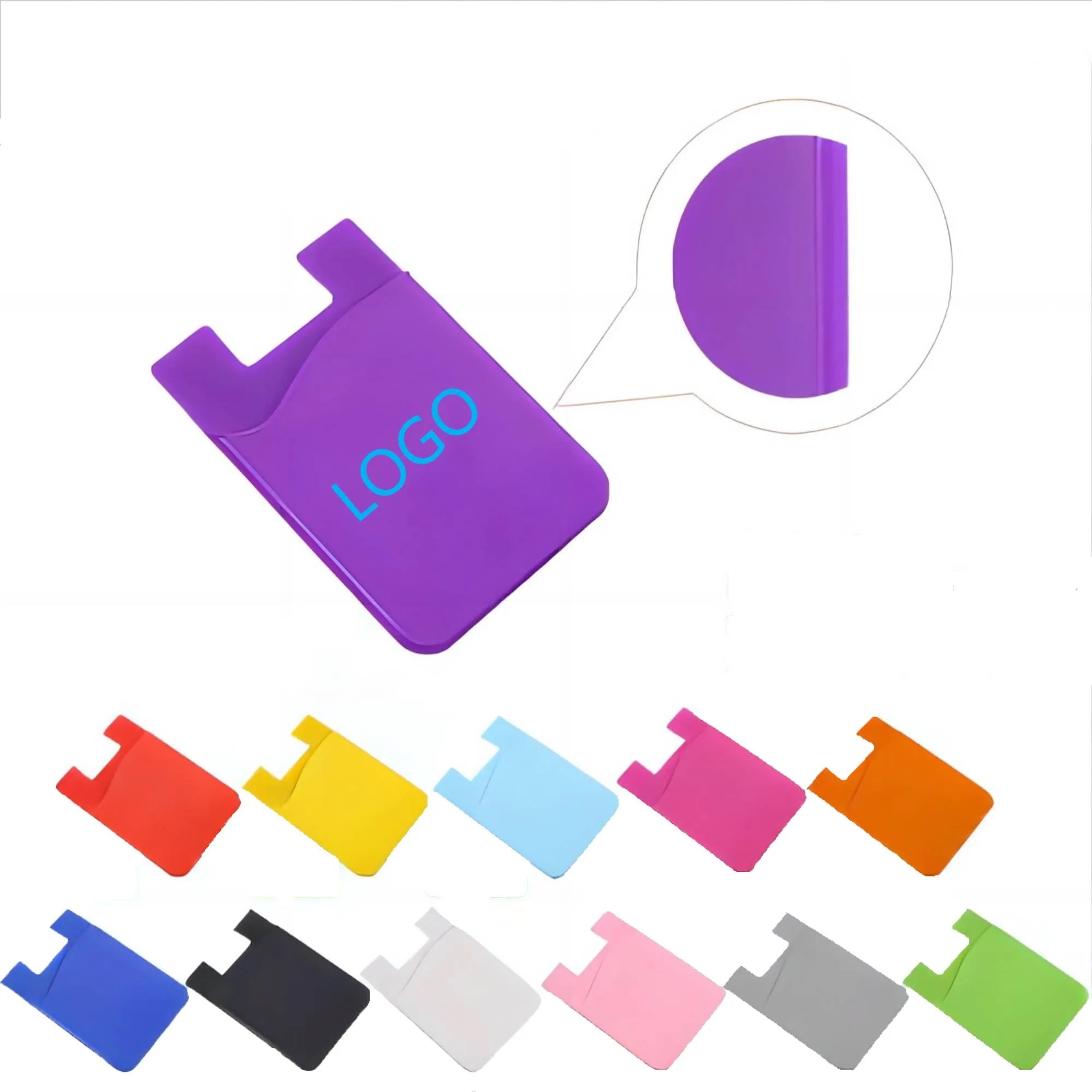 Silicone Cell Phone Card Holders