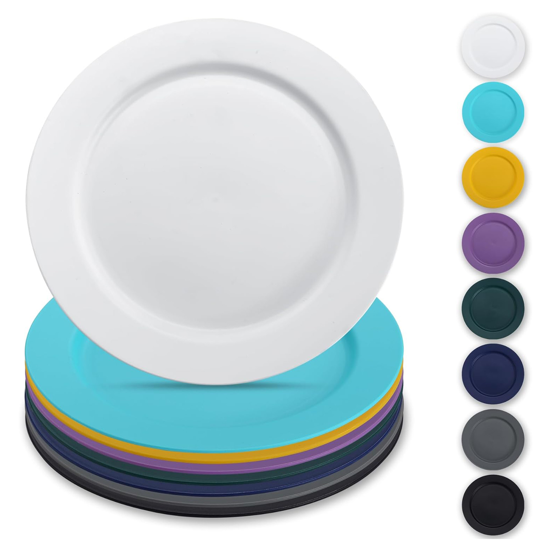 Reusable Flat Dinner Plates 7