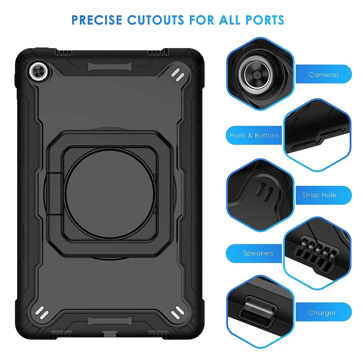 Rotating Case for Lenovo Tab M10 Plus 10.6" 3rd 4