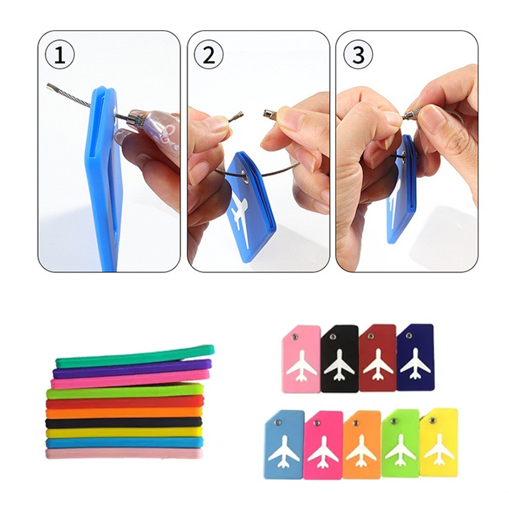 Silicone Travel Bag Luggage Identifier 4