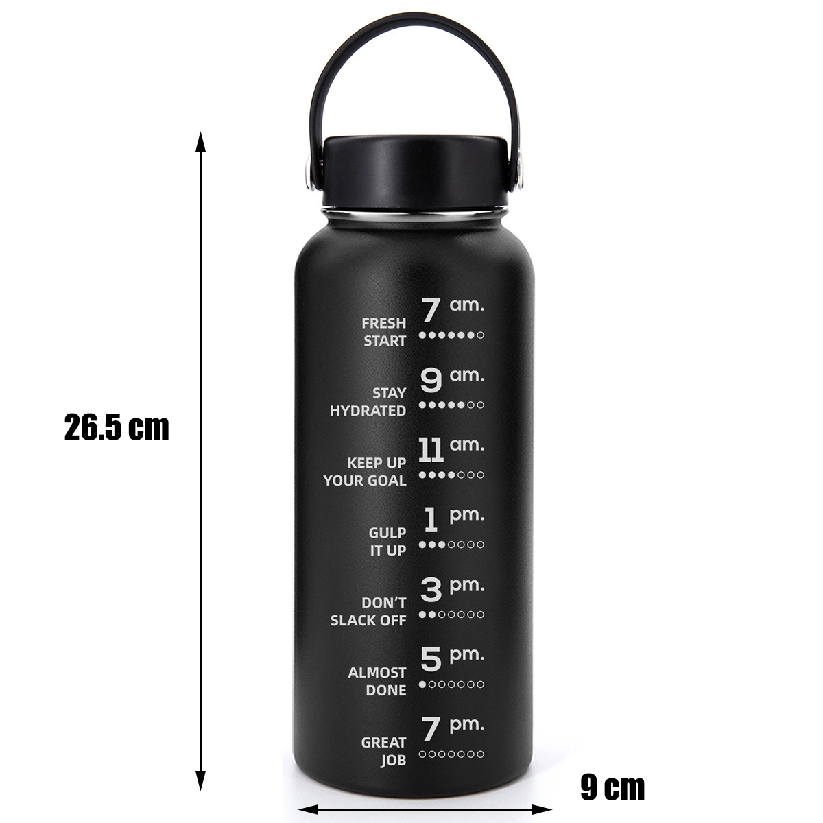 40Oz Motivational Insulated Water Bottle, custom water bottle with logo imprint 6