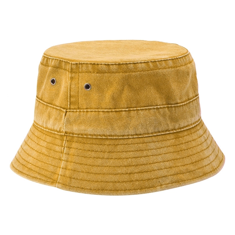 Aging Treatment Cotton Bucket Hat 4