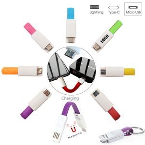 2 In 1 Keychain Charging Cable With Micro USB And Type C Options 12