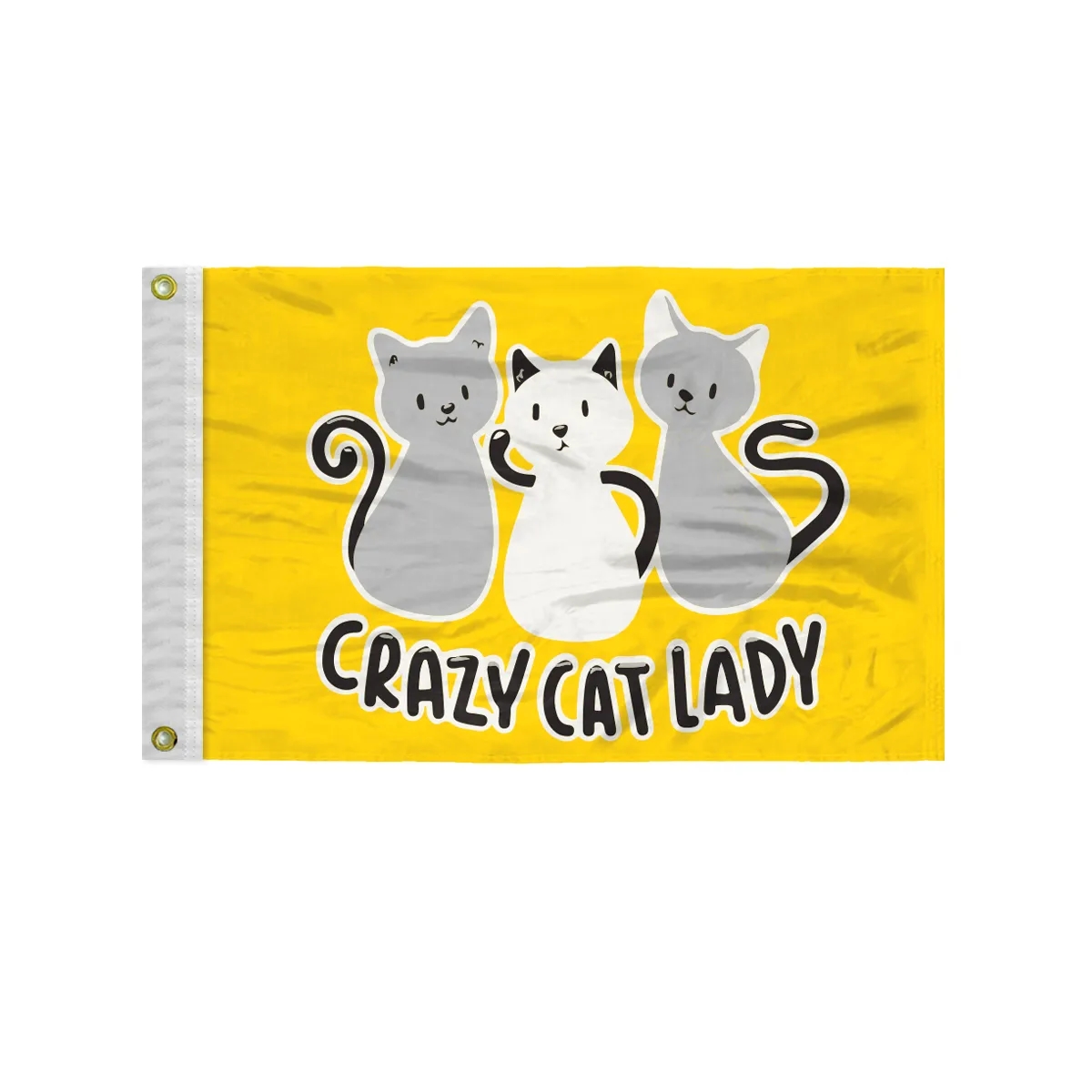 Custom Screen Sublimation Flag - 12" x 18" Silk Poly 2
