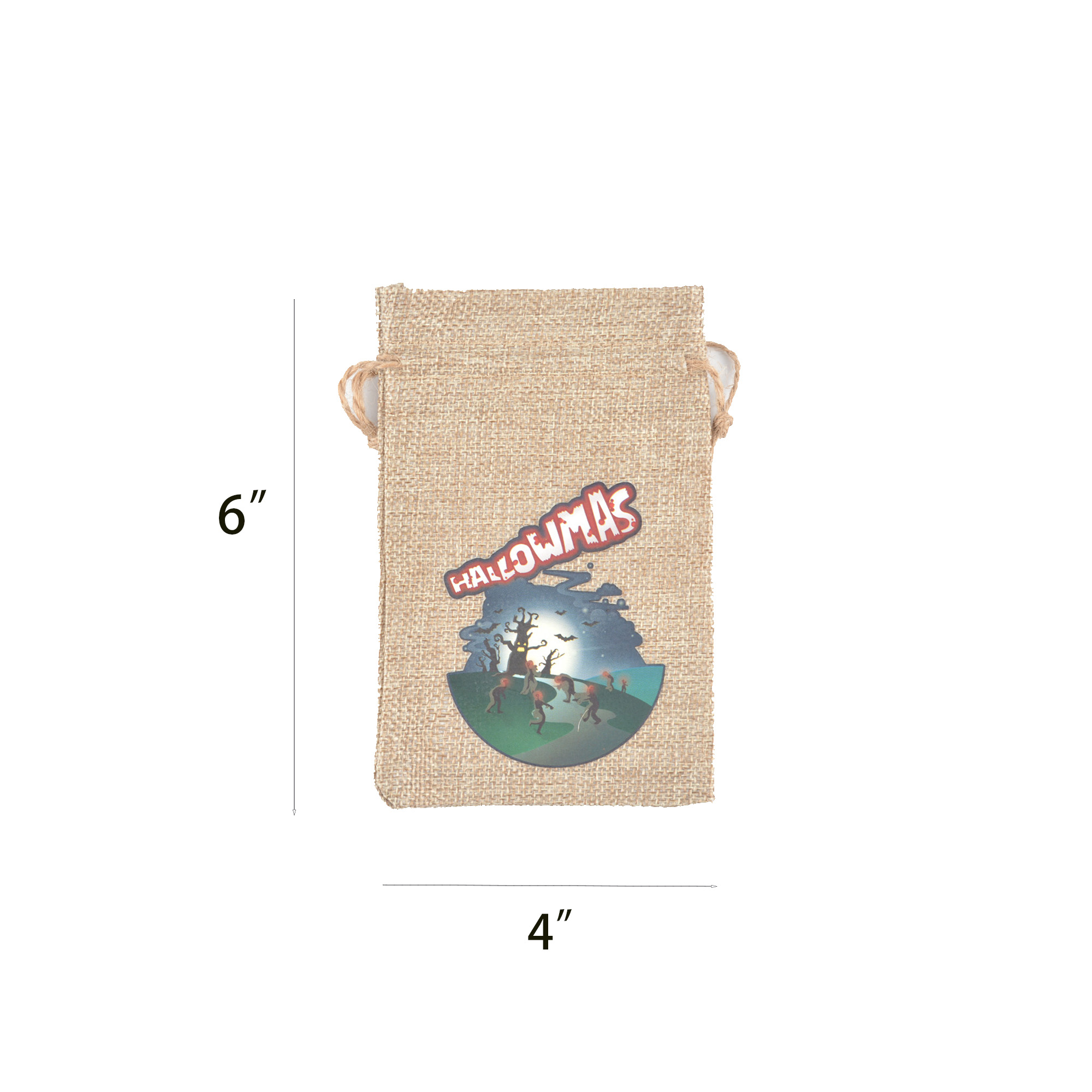 Burlap Bags with Drawstring 3