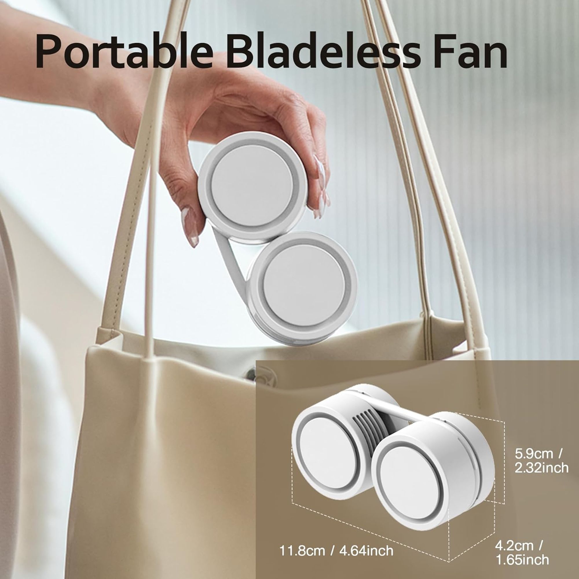 Rechargeable Necklace Cooling Fan 3