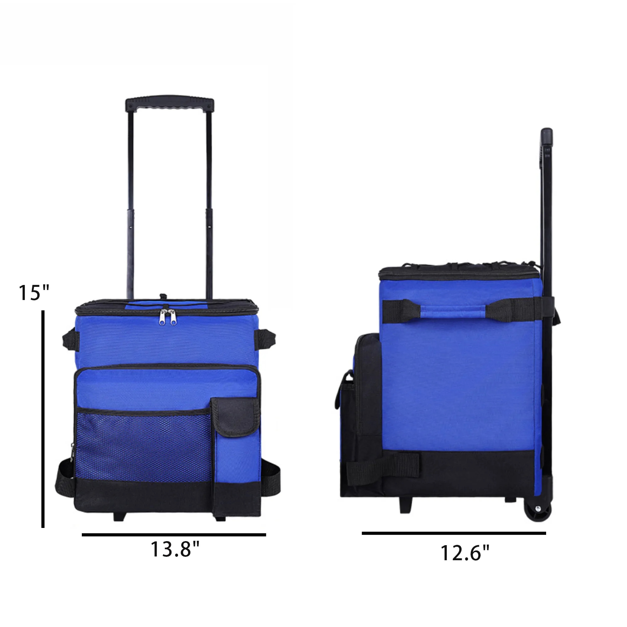 Leakproof Wheeled Collapsible Cooler Bag With Handle 4