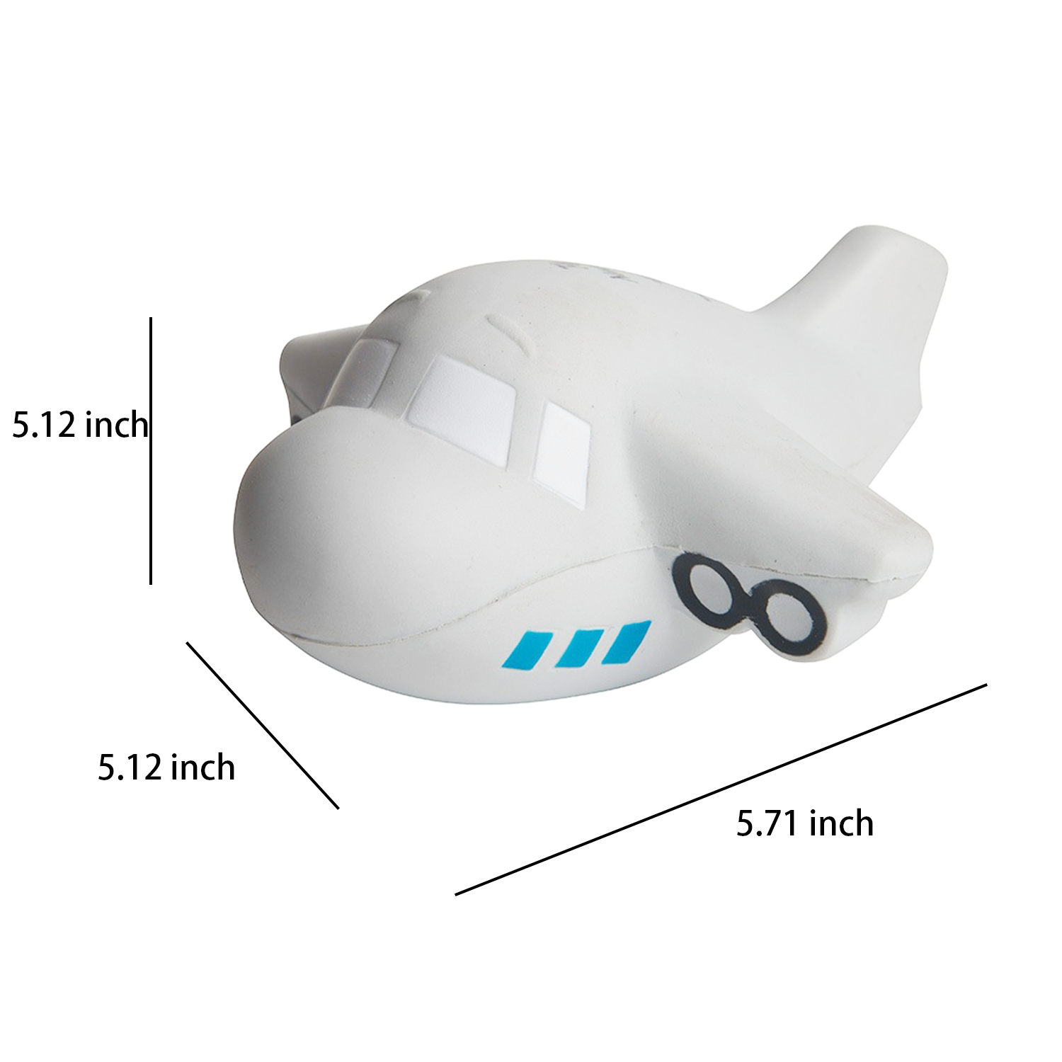 PU Foam Airplane Ball - Polyurethane Stress Relief Toy 2