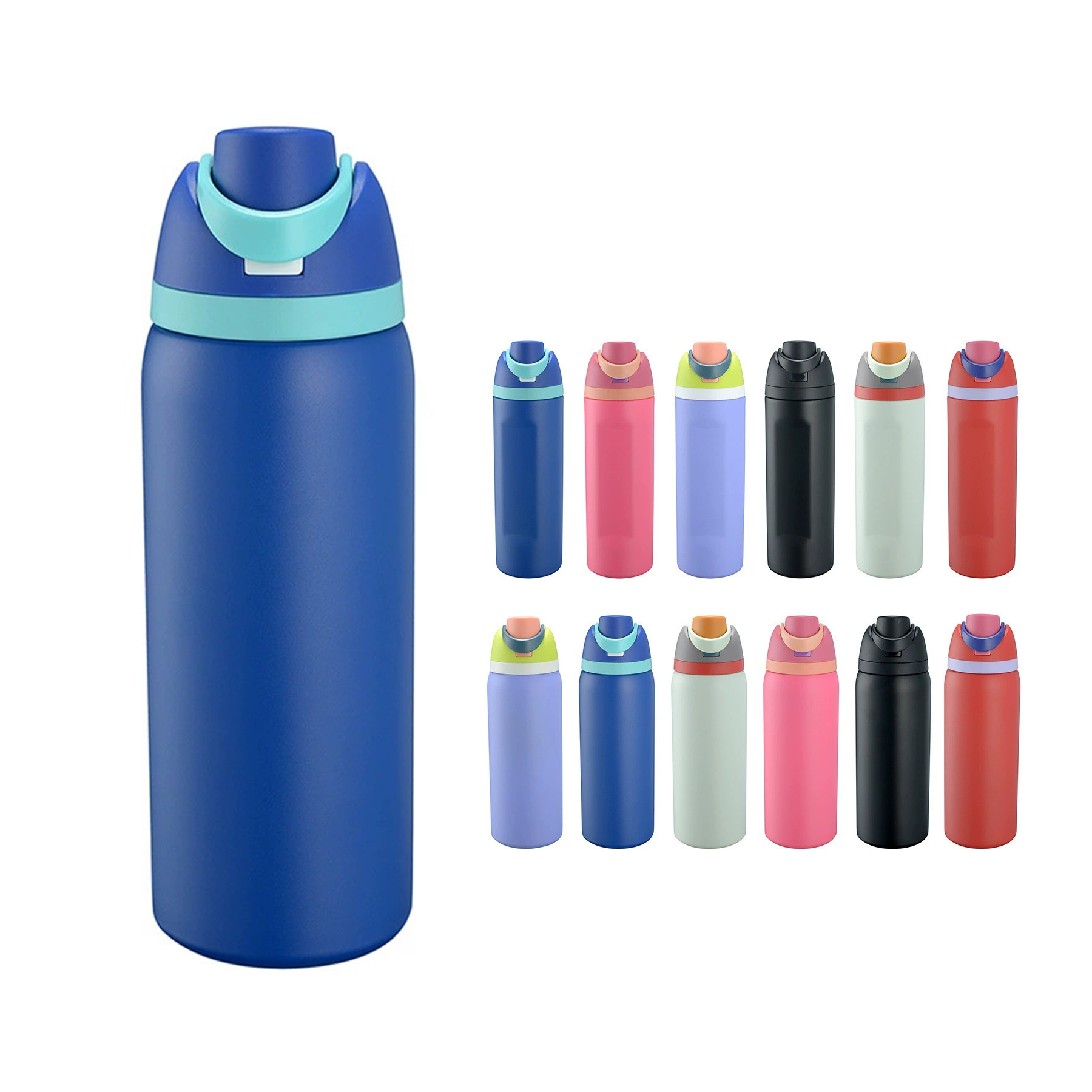 Stainless Steel Water Bottle with Straw 3