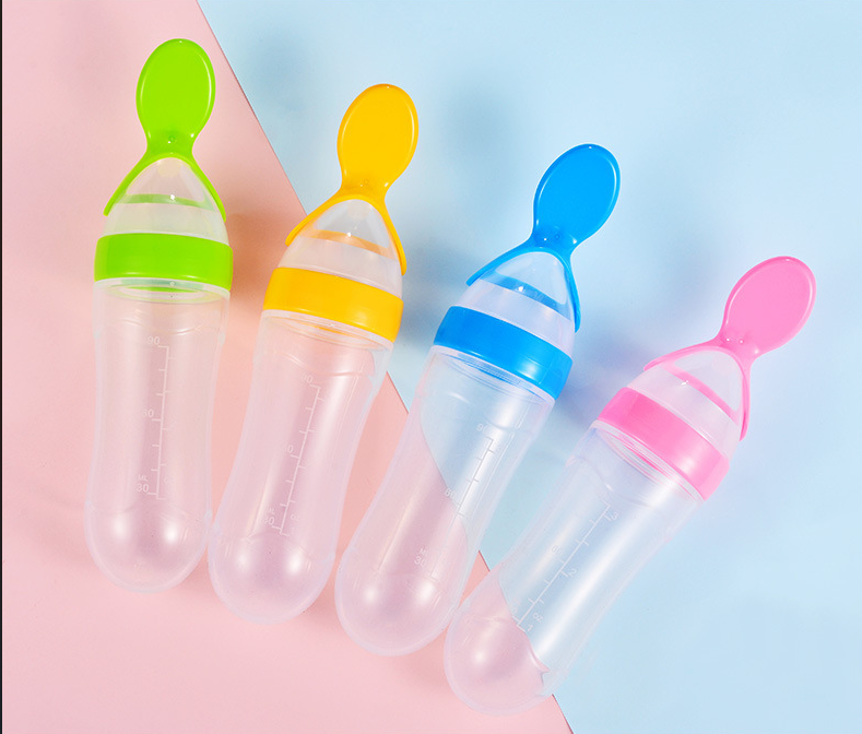 Baby Food Squeeze Feeding Spoon 2