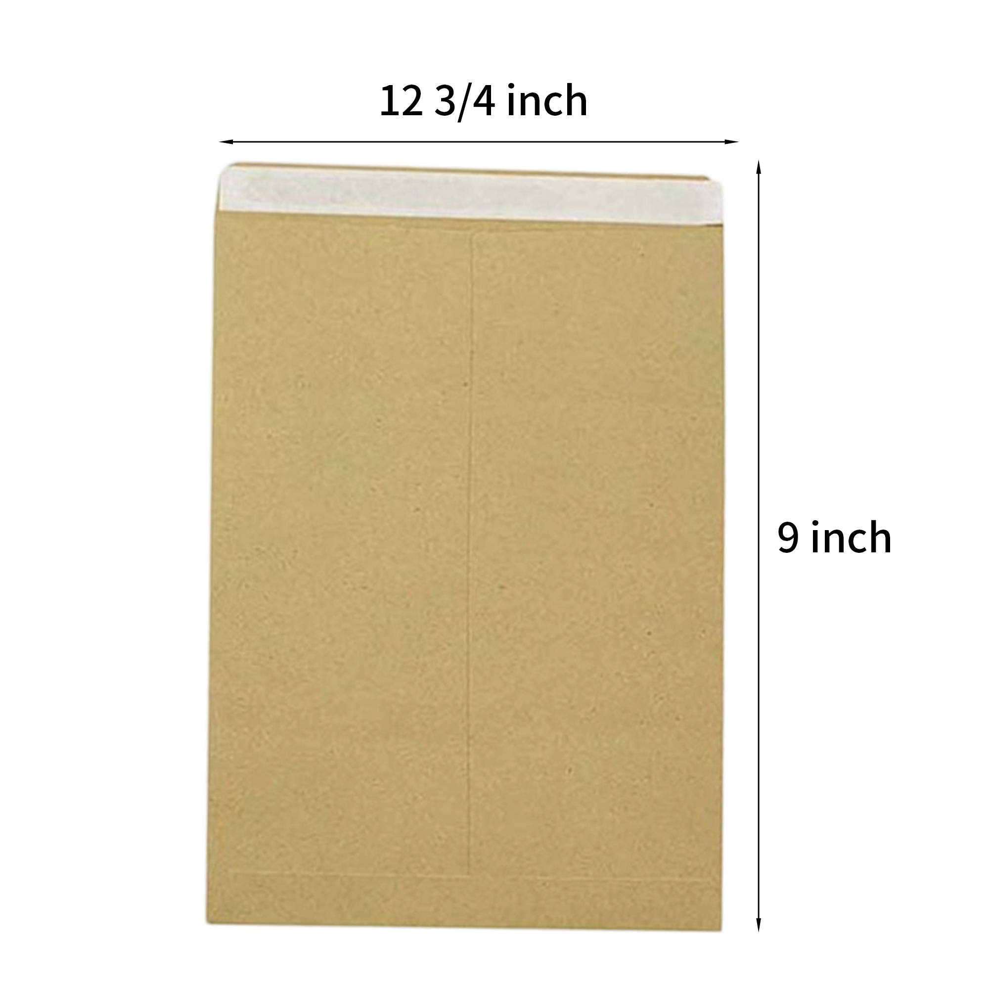 A4 Kraft Paper Mailer Envelope Self Seal 12.75" Length 3