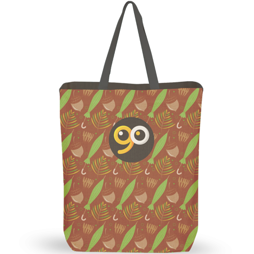 Sublimation 8 oz Poly Canvas Tote Bag -15"W x 18"H x 2