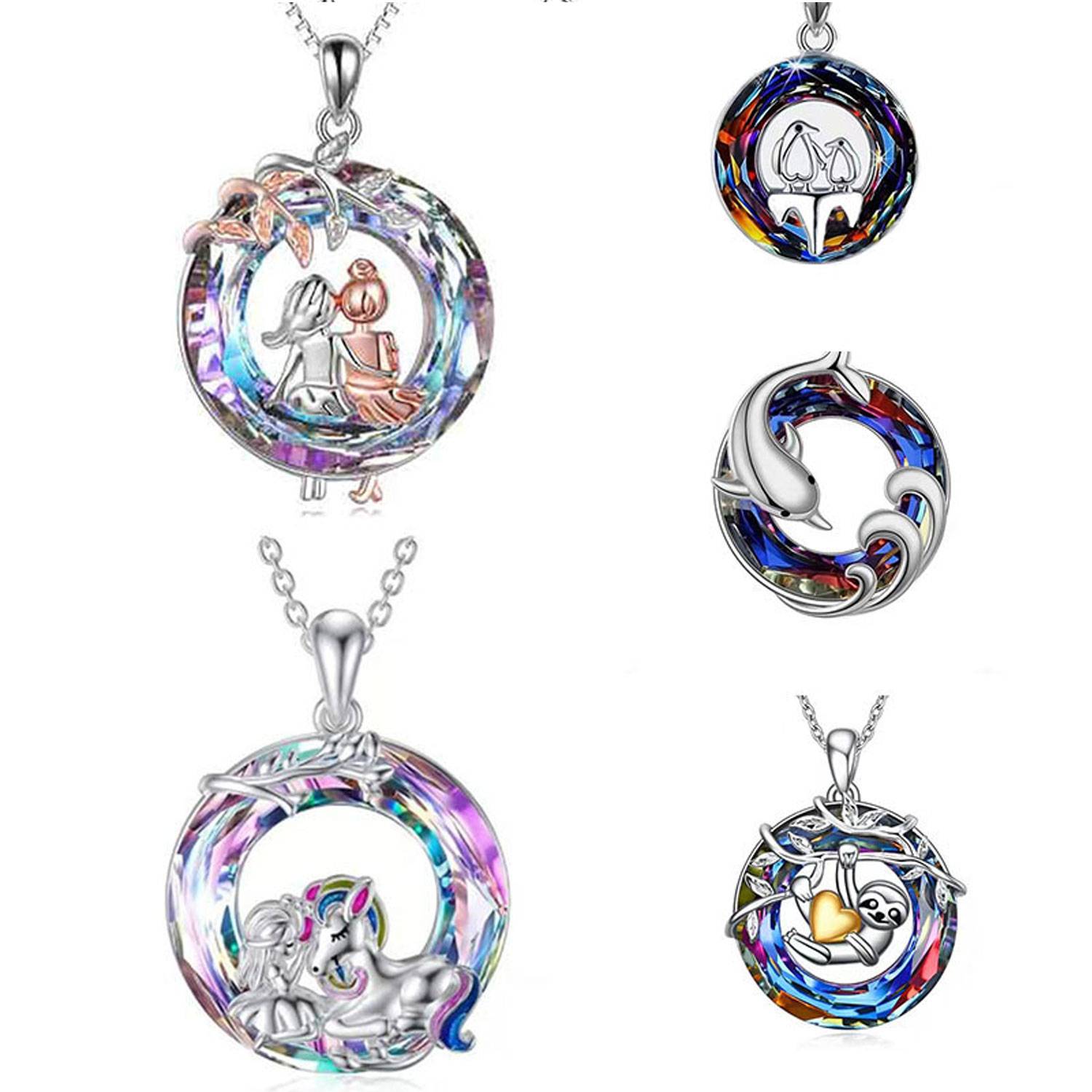 Dazzling crystal pendant necklace 3