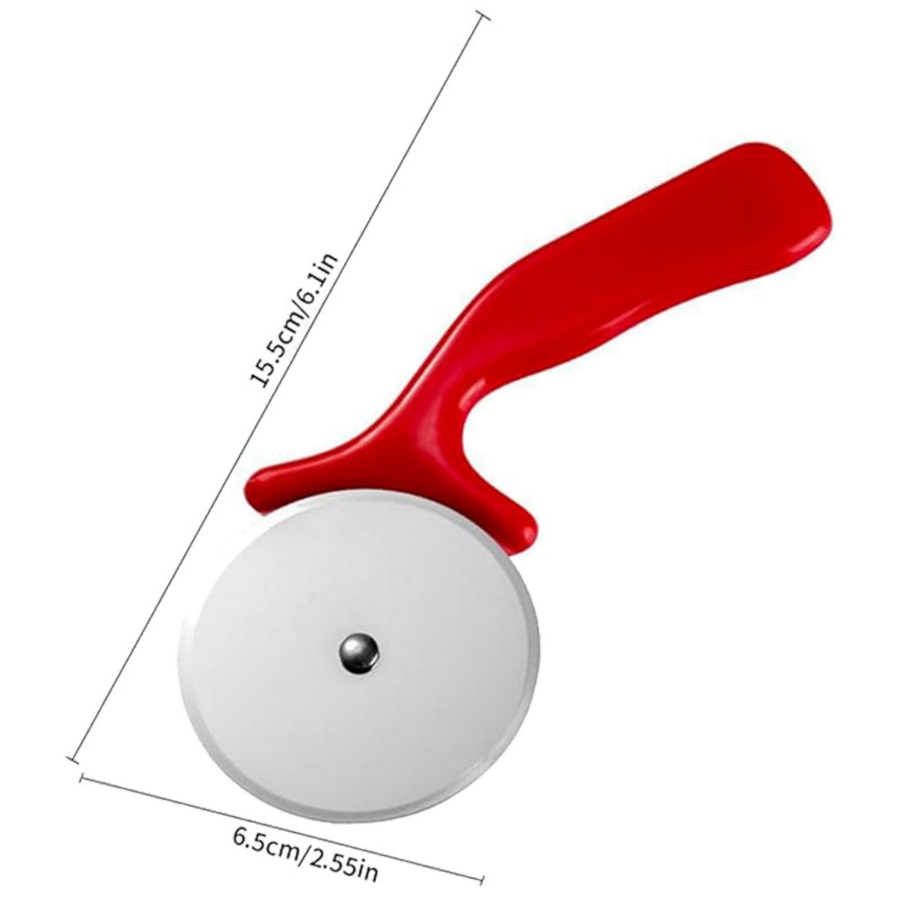 Plastic Pizza Cutter Wheel With Red Handle 4