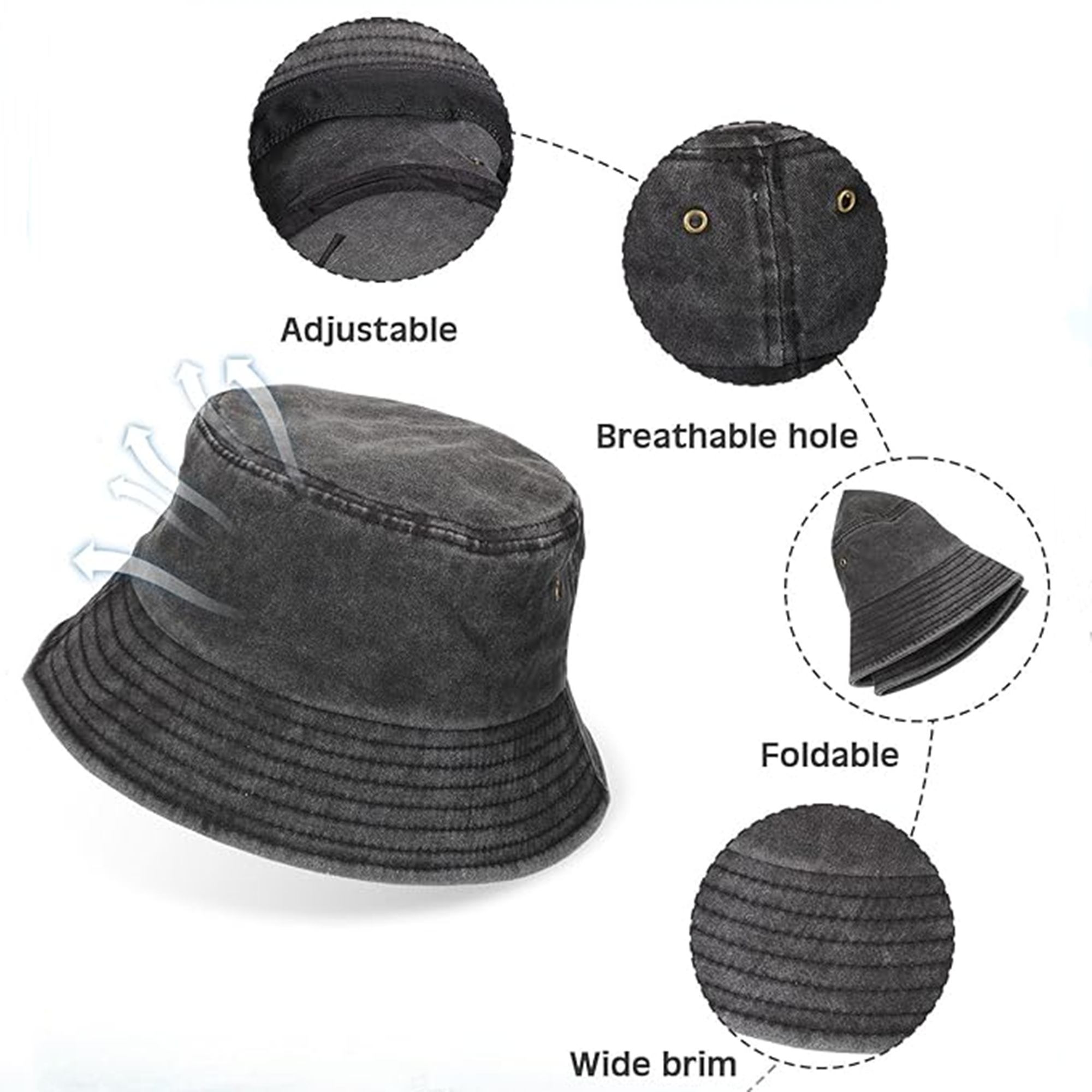 Washed Cotton Bucket 5