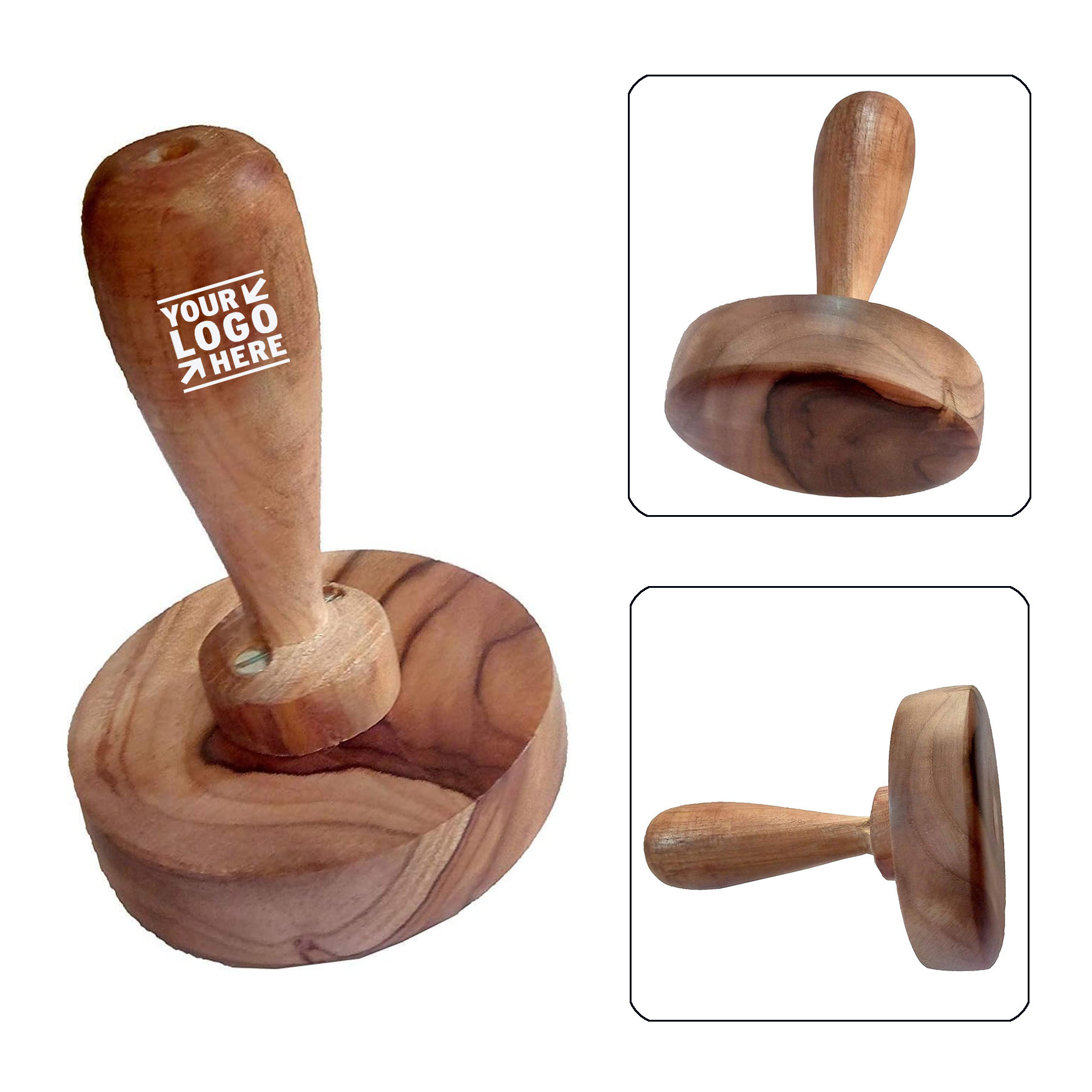 Wooden Smooth Potato Bean Masher Crusher 2