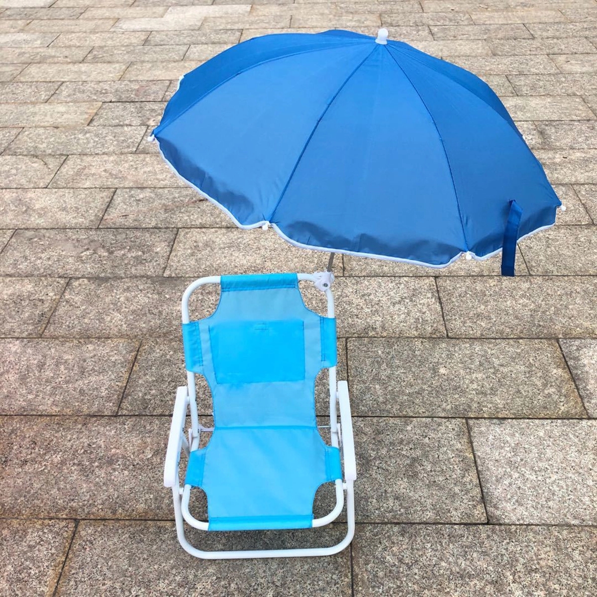Outdoor Children Folding Beach Chair with Parasol 5