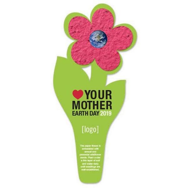 Seed Paper Flower Bookmark 7