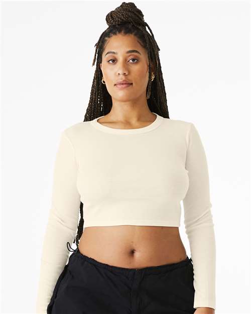 Women's Micro Rib Long Sleeve Baby Tee - 1501 26