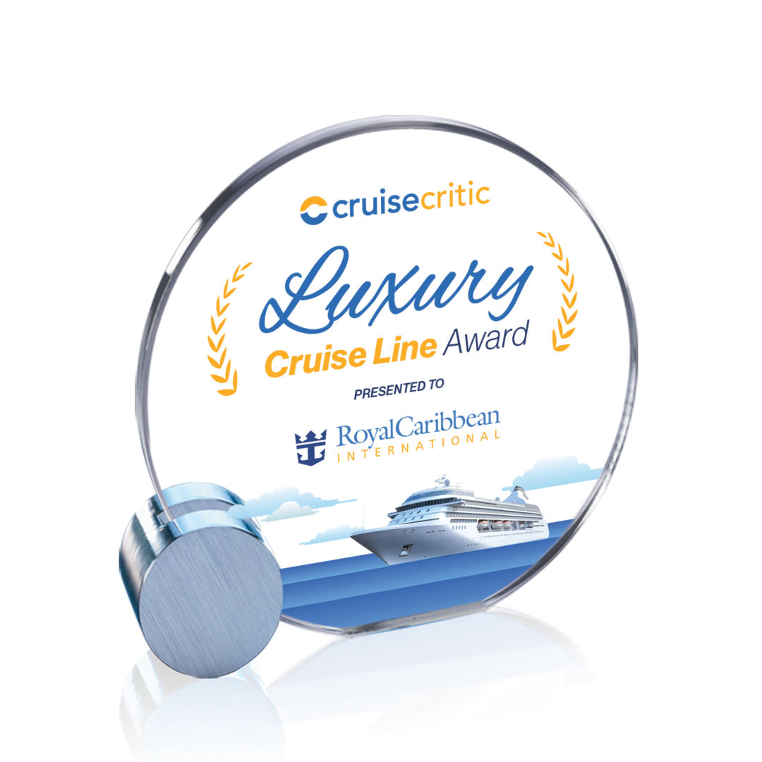 Verdunn VividPrint™ Award - Starfire/Silver Circle 17