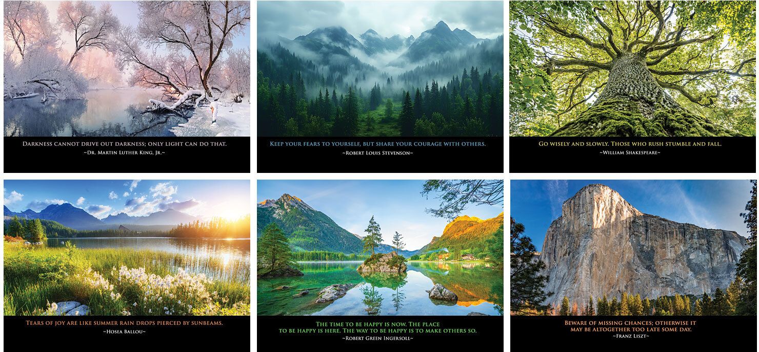 FULL COLOR INSPIRATIONS DESK CALENDAR