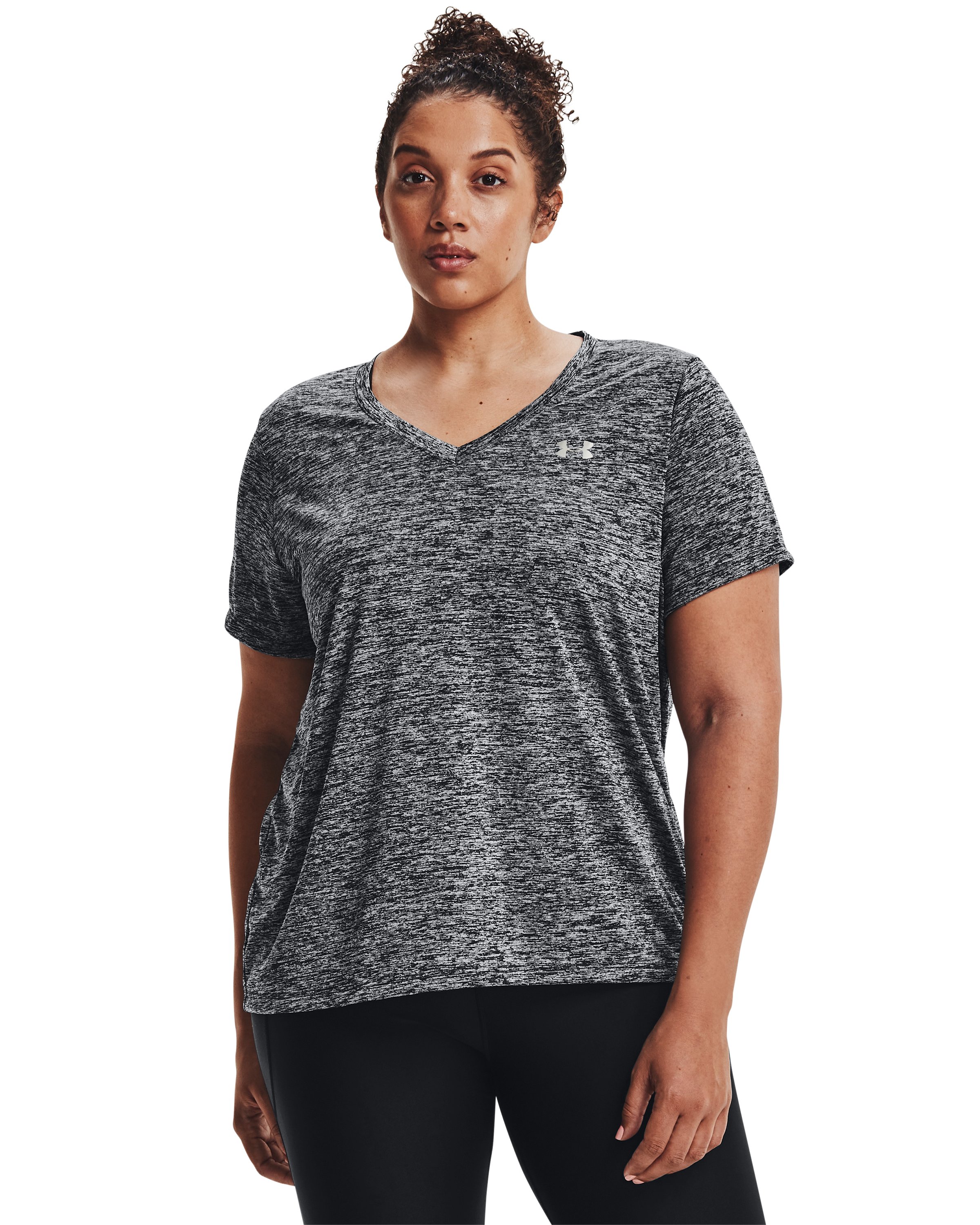 UA Tech Twist Women's V-Neck Short Sleeve 11