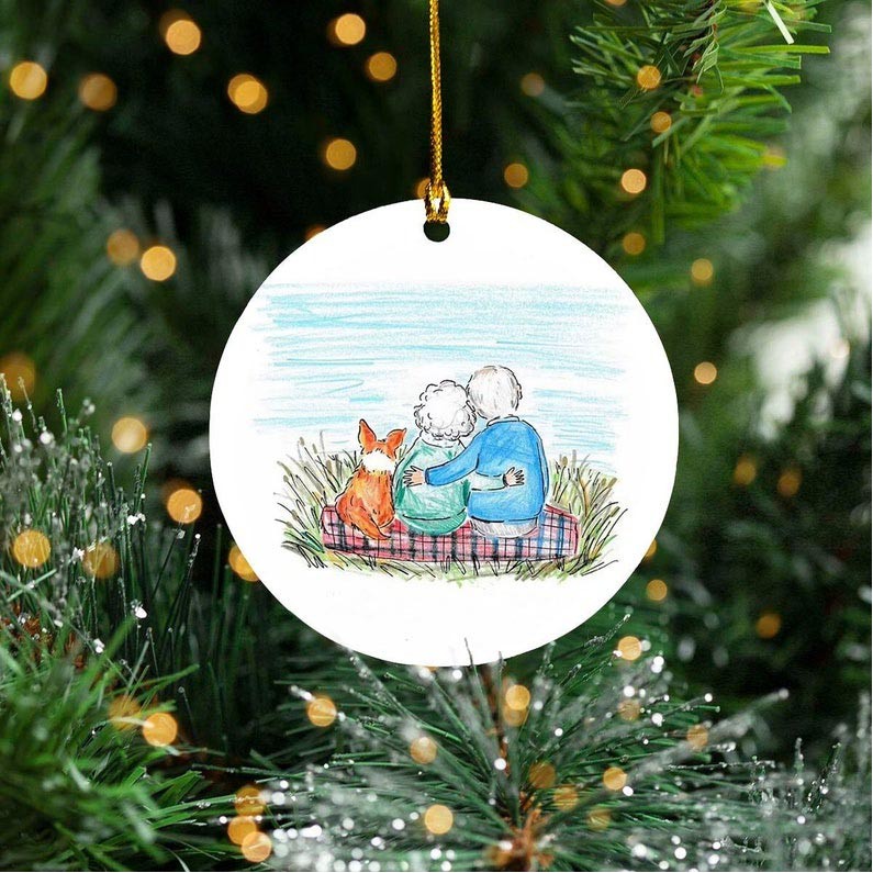 Round Ceramic Ornament 2