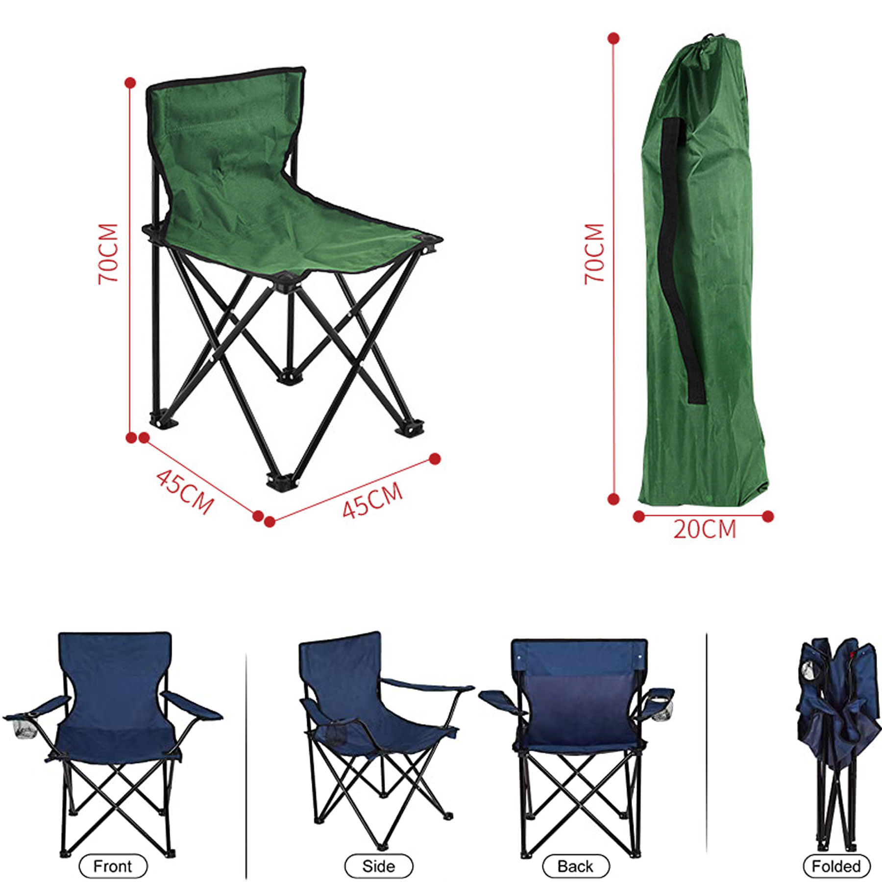 Beach Folding Chair With Carrying Bag 3