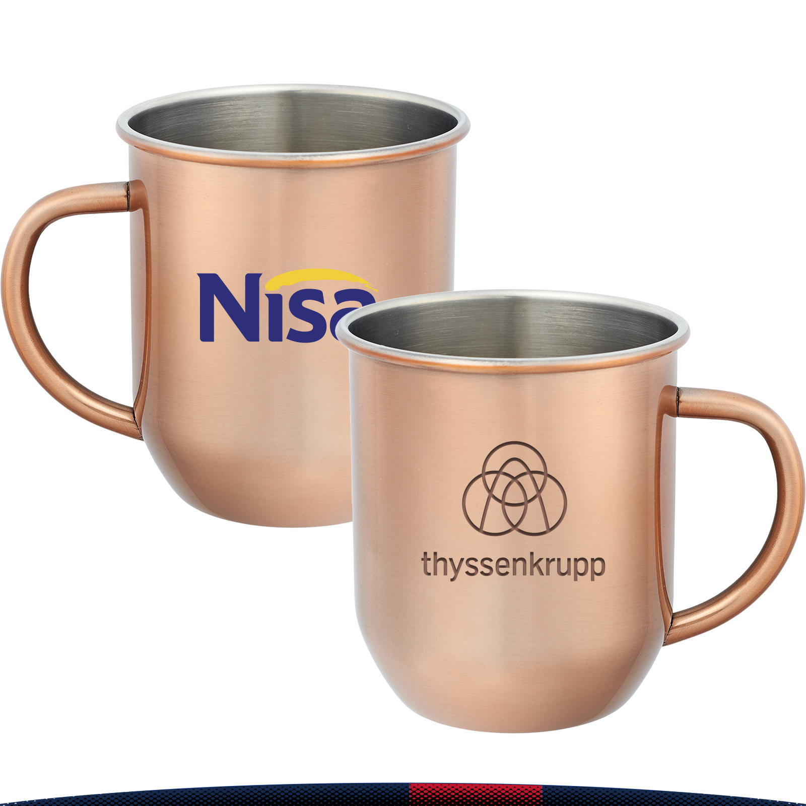 16 oz. Copper Coated Coffee Mugs 4