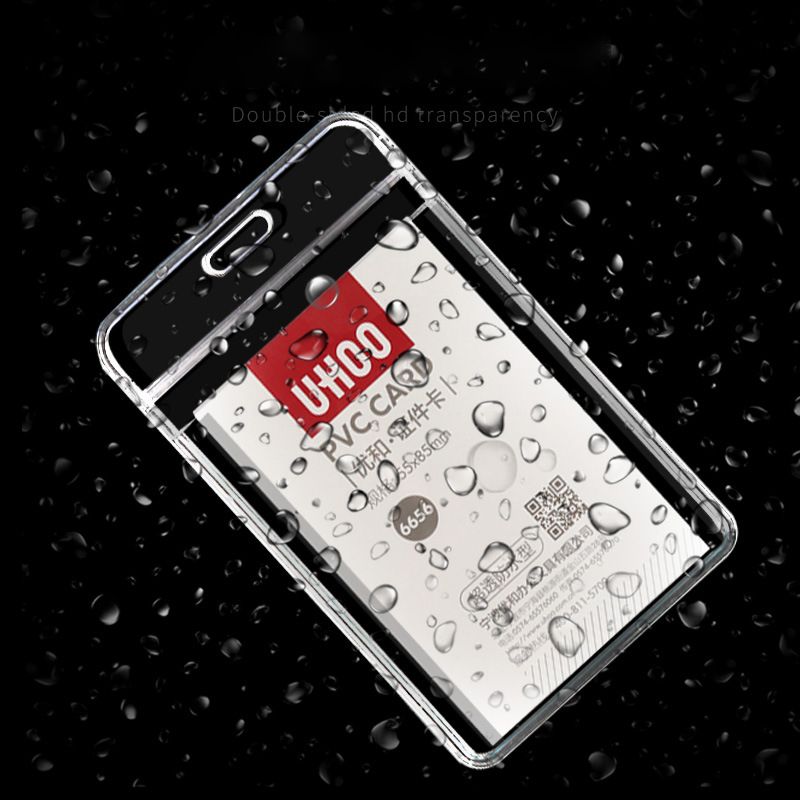 PVC Transparent ID Card Badge Holder 4