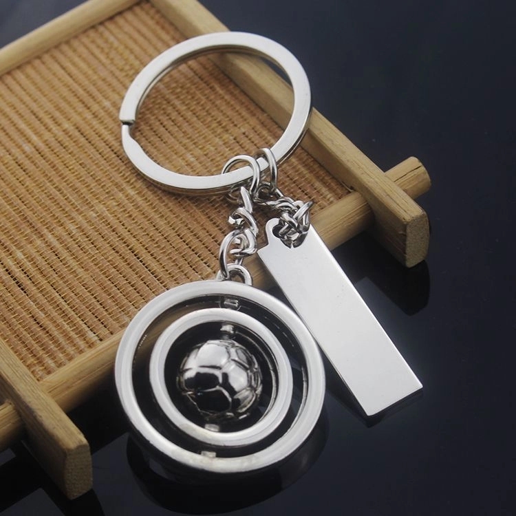 Creative Rotate Football Tag Keychain 1