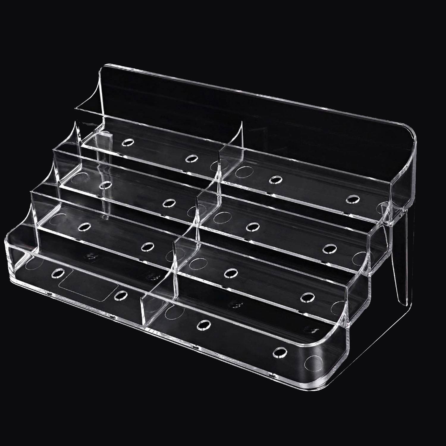 Acrylic Four-layer Eight-Grid Business Card Holder For Desk 4