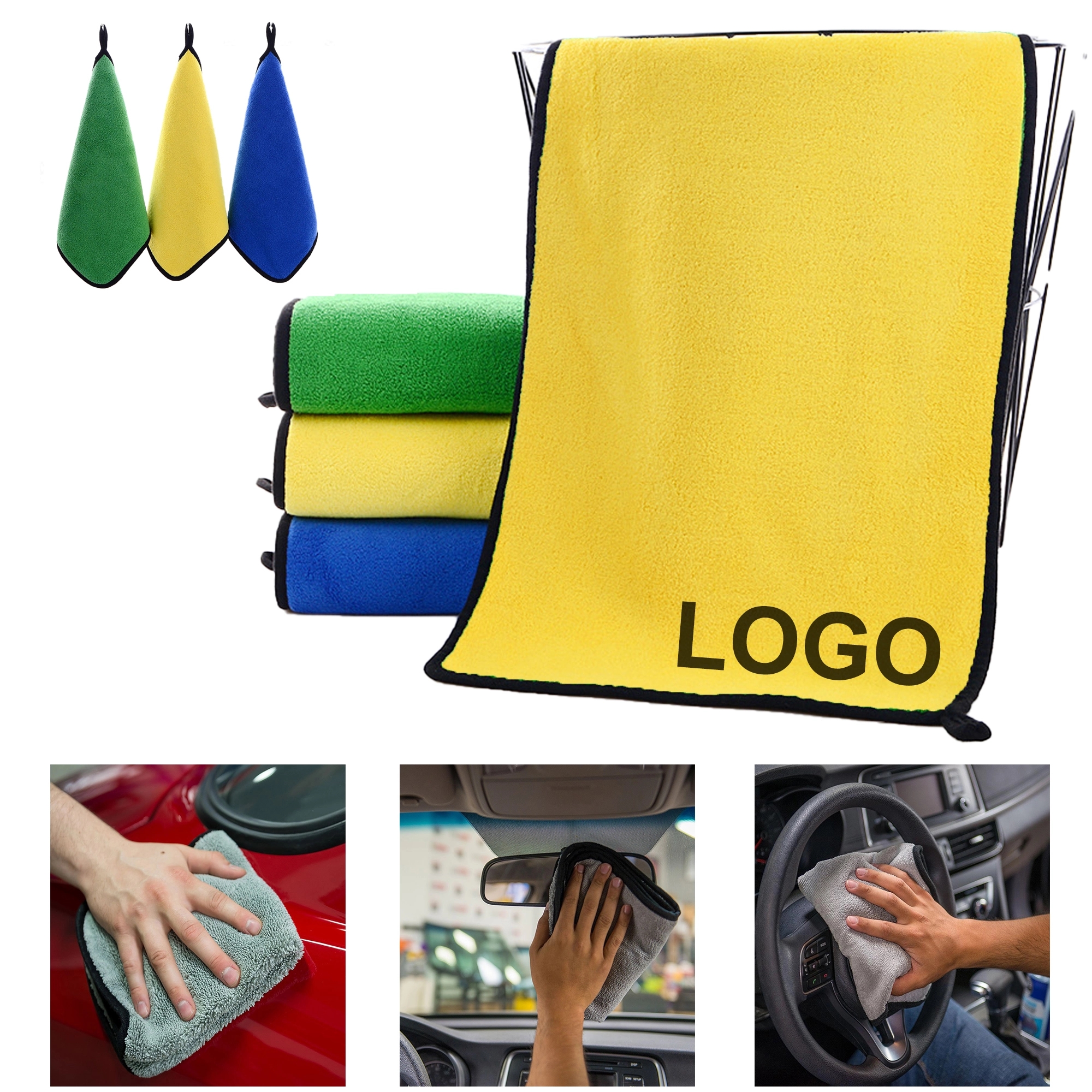 500GSM Microfiber Car Cleaning Washing Towel 4