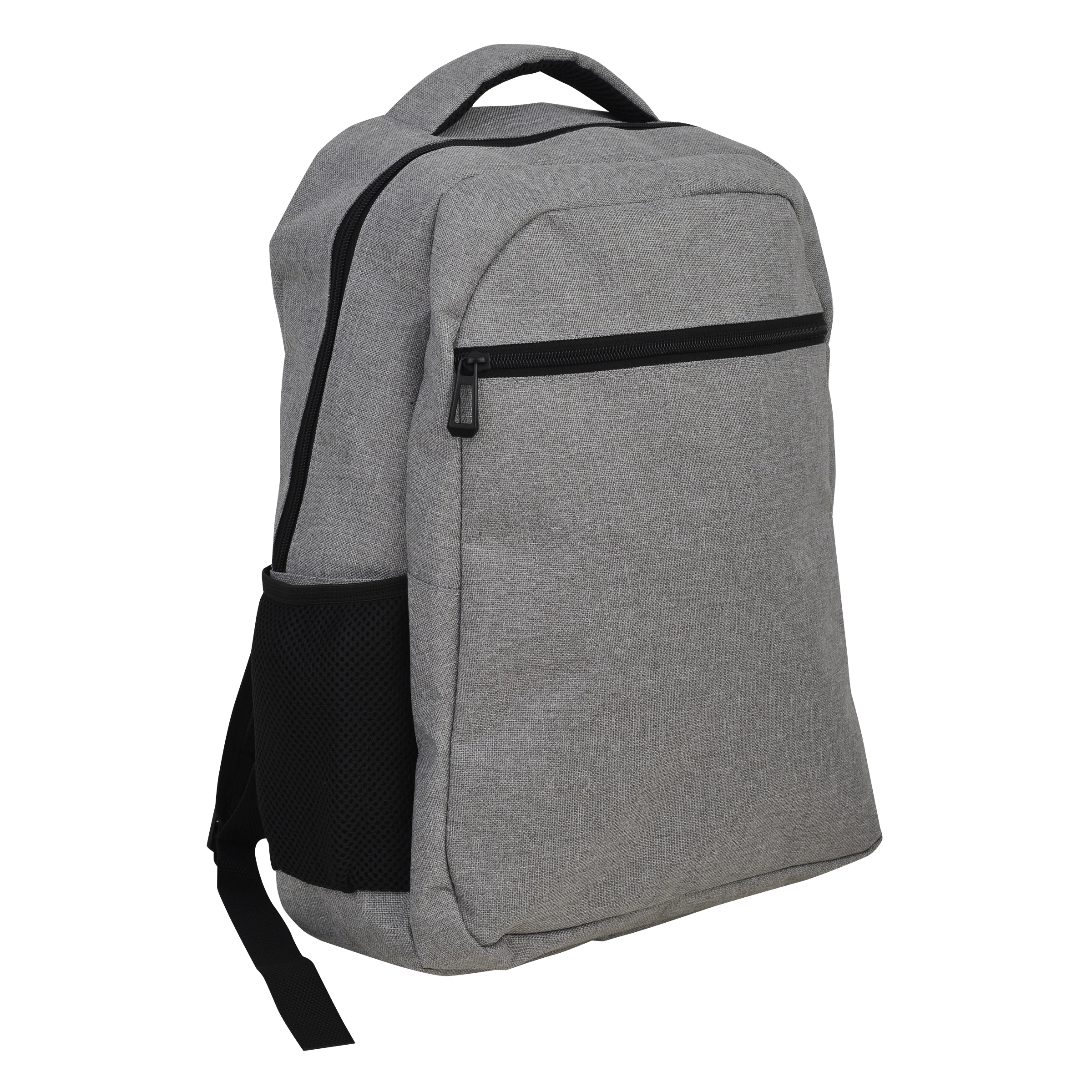 15.6" Laptop Backpack in Premium Melange Light Gray 6