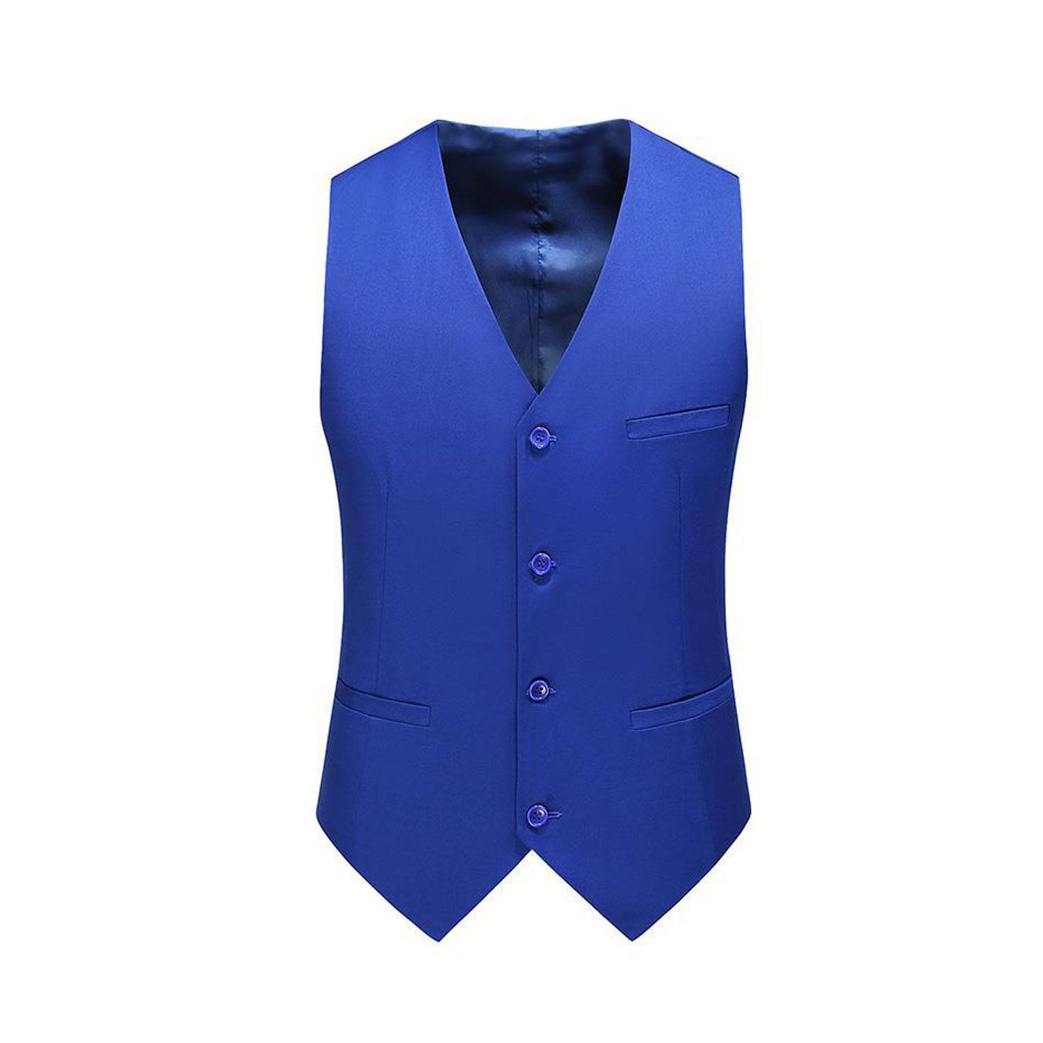 Men Adjustable Business Polyester Suit Vest for Comfort Fit 8