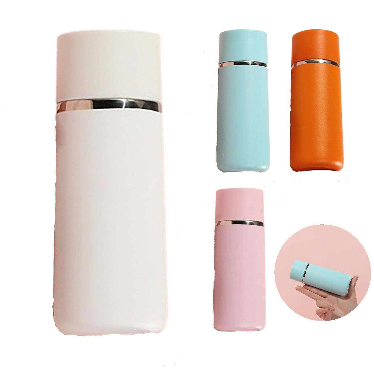 6 oz Portable Mini Stainless Steel Insulated Bottles, custom water bottle with logo imprint 9