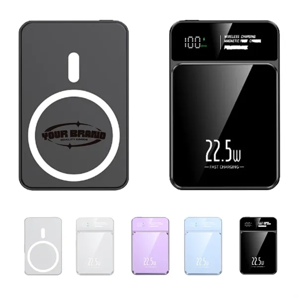 10000mAh Magnetic Power Bank Wireless Portable Charger