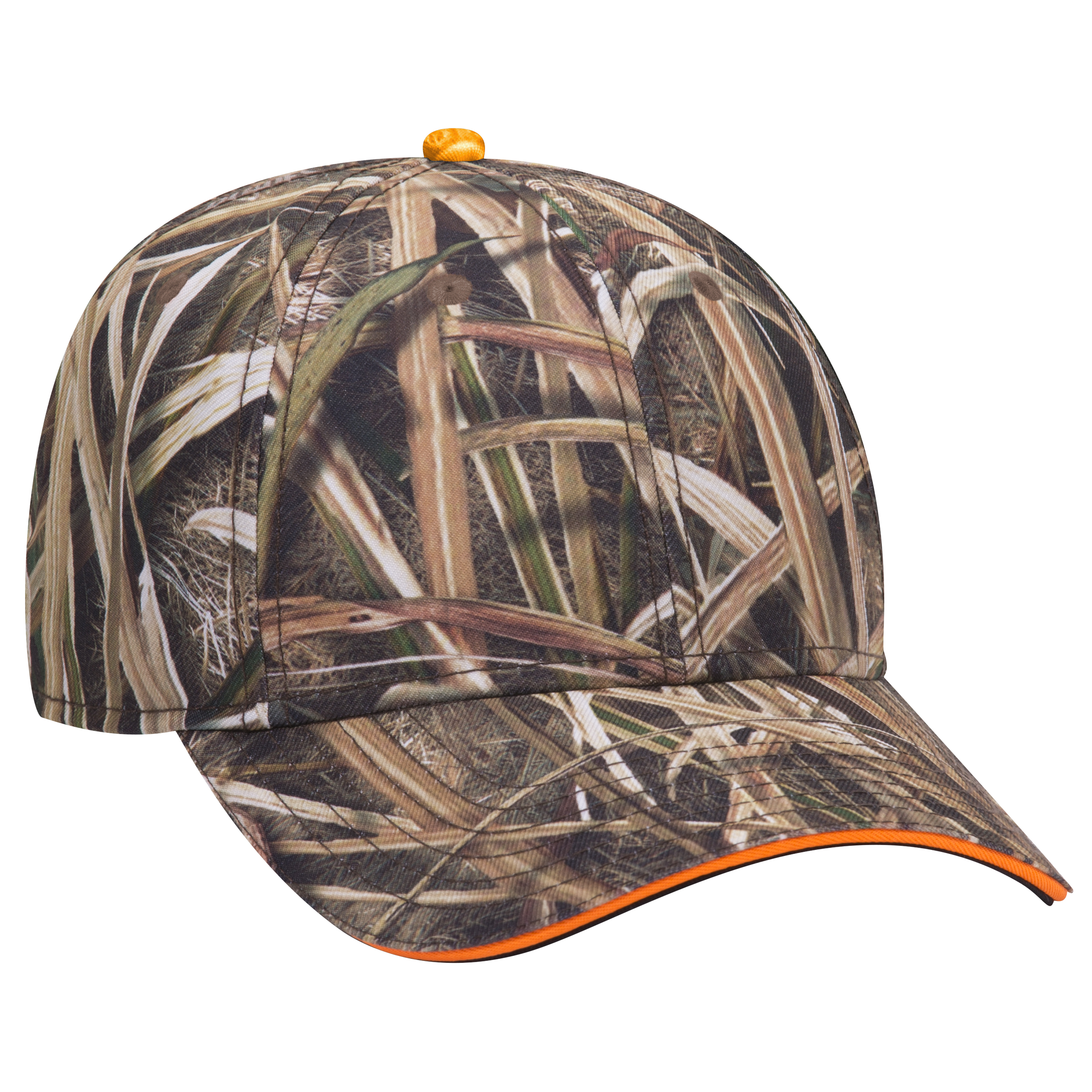 OTTO CAP® Mossy Oak Camouflage Sandwich Visor 6 Panel Low Profile Baseball Cap 7
