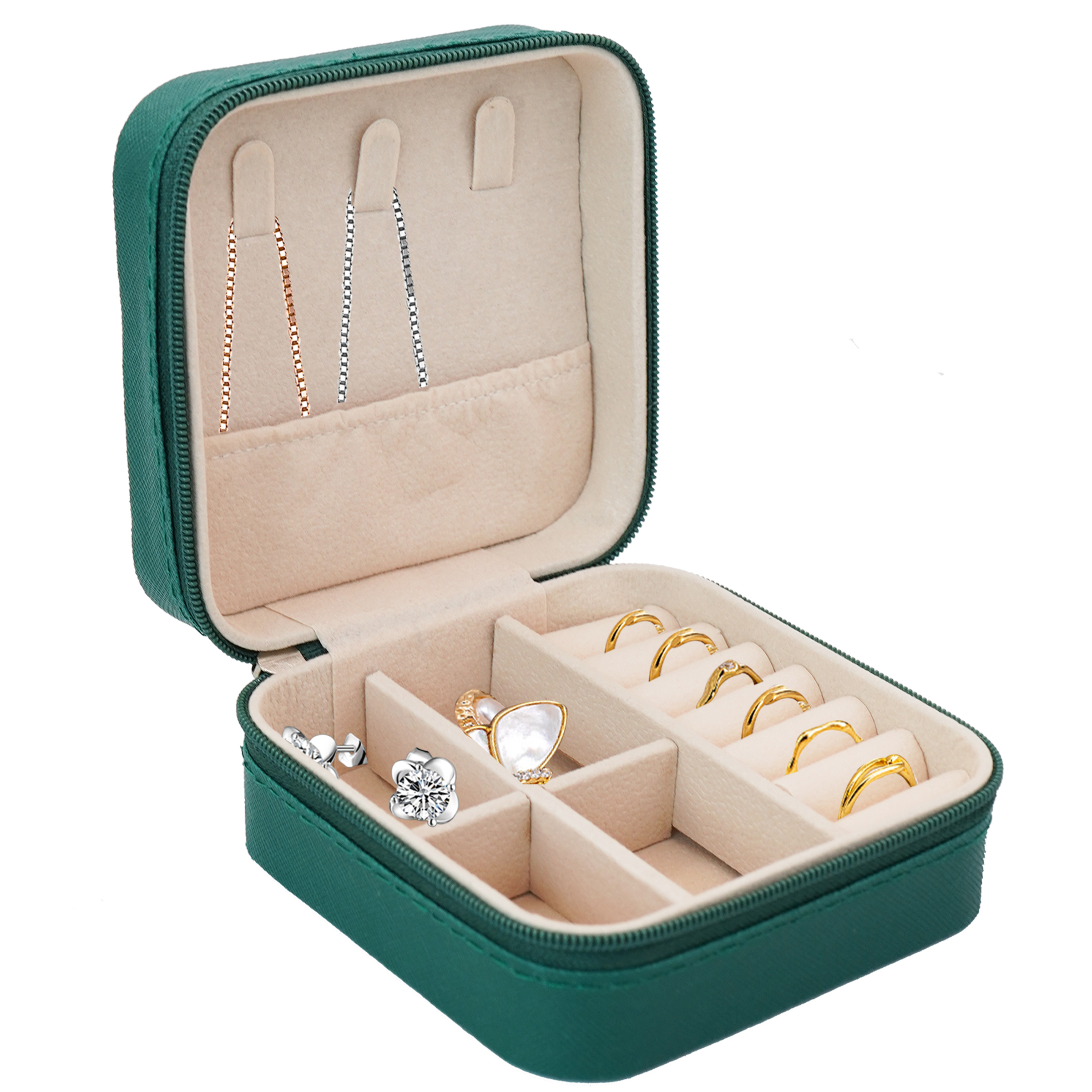 Pu Portable Jewelry Box Storage Box 2