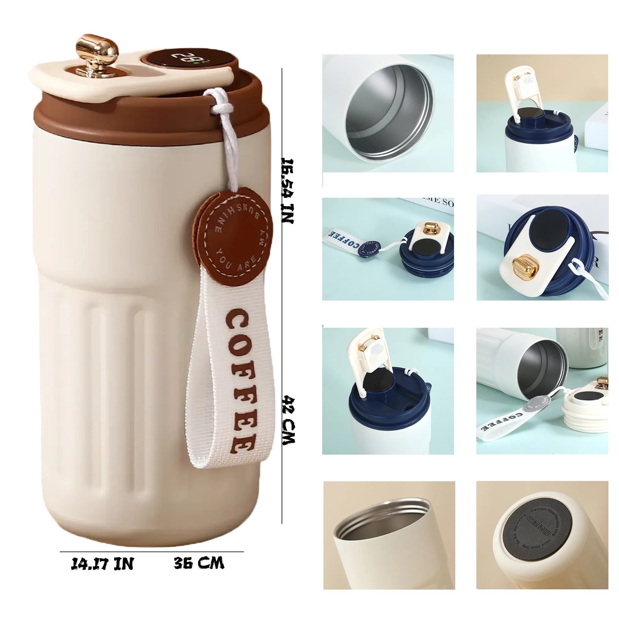 Temperature-controlled insulated coffee mugs 5