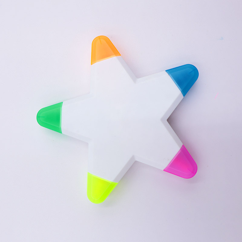 Star Shaped 5 Color Highlighters 2