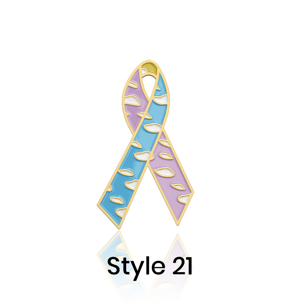 Stock Awareness Ribbon Pins 10
