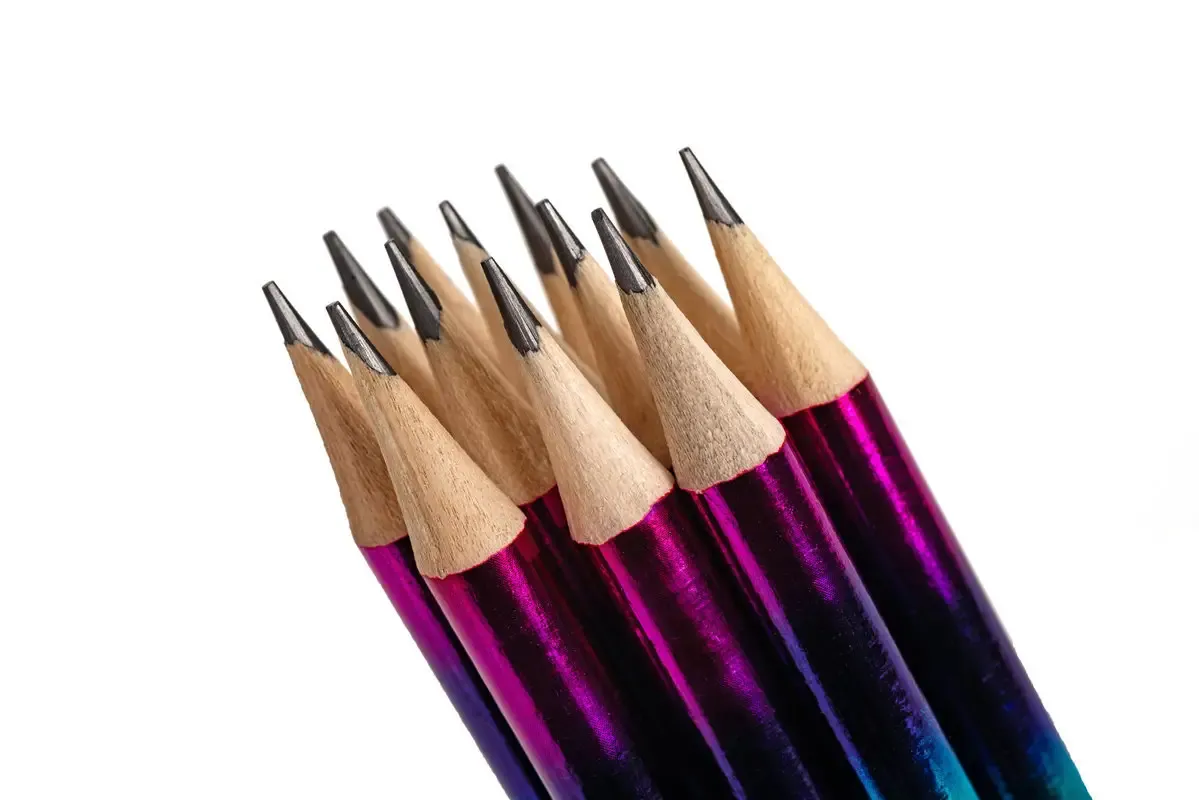 Rainbow Wooden Pencil With Eraser 8