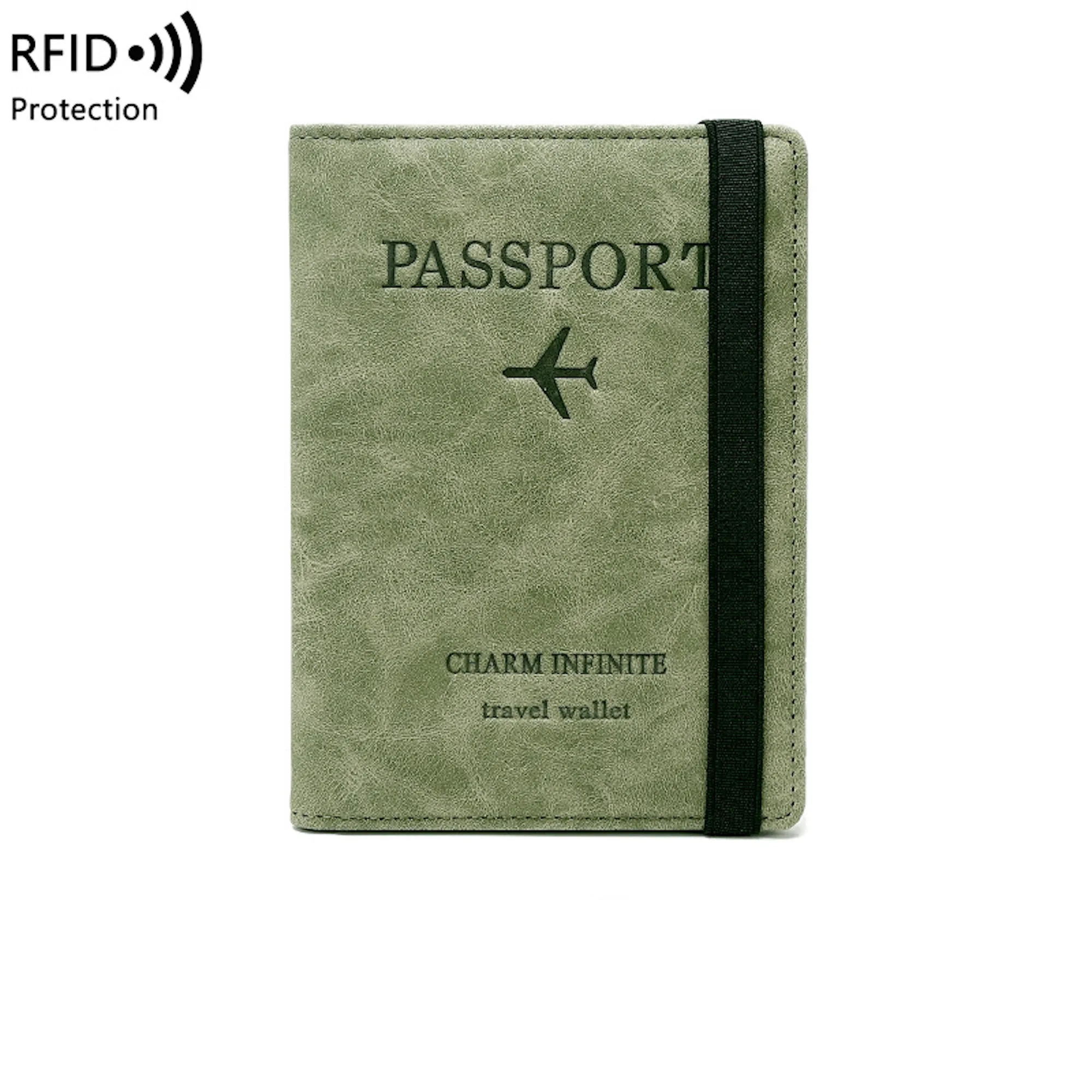 RFID Blocking Travel Passport Holder Cover Slim Id Card Case 3
