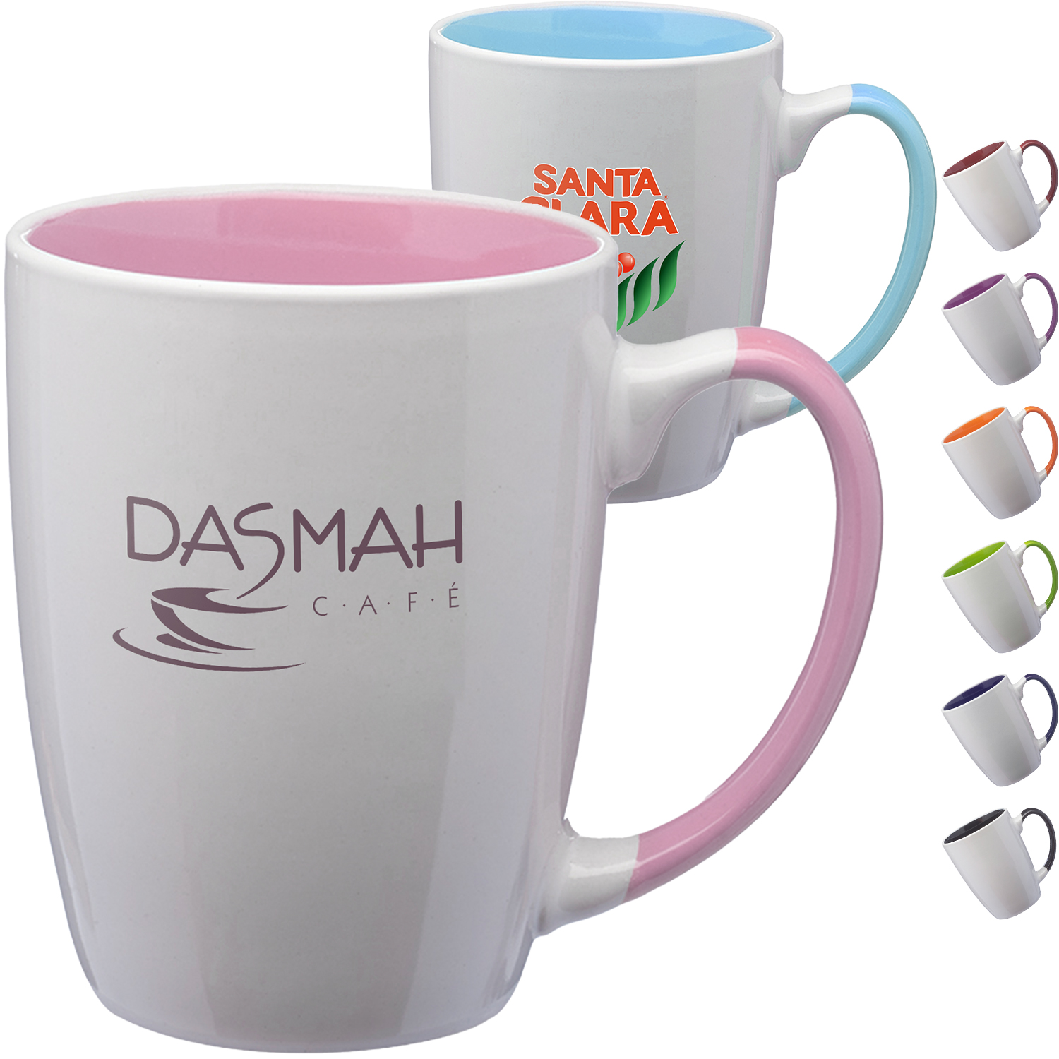 12 oz Two-Tone Coffee Mug w/ Custom Imprint 2
