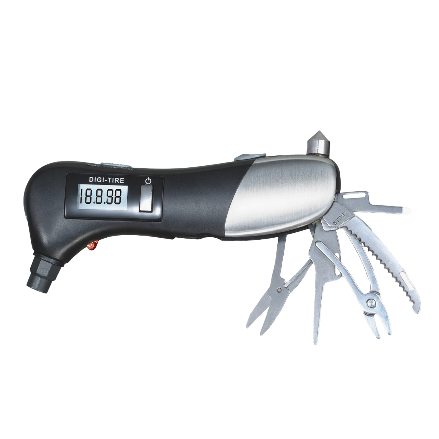 10 In 1 Multi Digital Flashlight Tire Pressure Gauge 2